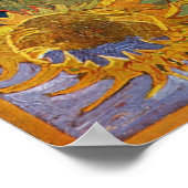 Vincent Van Gogh - Zonnebloemen, 2e versie Poster (Hoek)