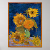 Vincent van Gogh - Zonnebloemen, 2e versie Poster (Voorkant)