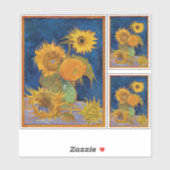 Vincent van Gogh - Zonnebloemen, 2e versie Sticker (Vel)