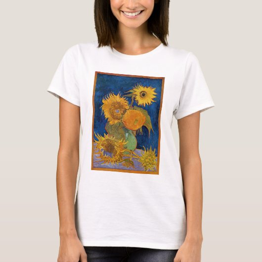 Vincent van Gogh - Zonnebloemen, 2e versie T-shirt (Voorkant)