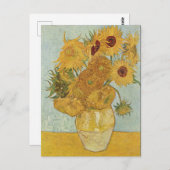 Vincent van Gogh - Zonnebloemen, 3e versie Briefkaart (Voorkant / Achterkant)