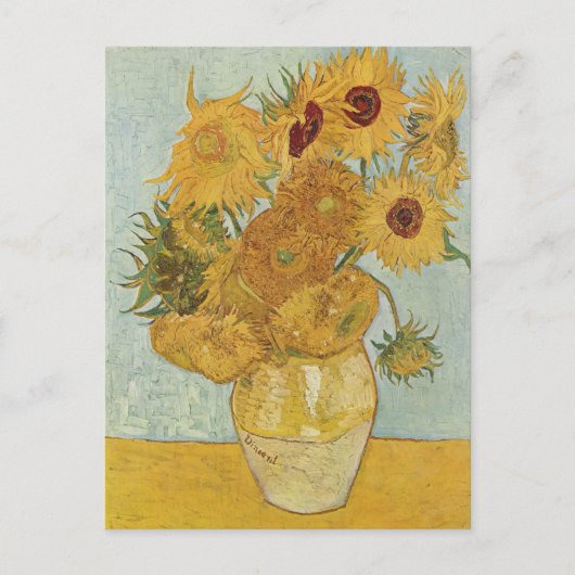 Vincent van Gogh - Zonnebloemen, 3e versie Briefkaart (Voorkant)