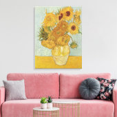 Vincent van Gogh - Zonnebloemen, 3e versie Canvas Afdruk (Insitu (Woonkamer))