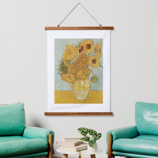 Vincent van Gogh - Zonnebloemen, 3e versie Hangend Wandkleed (Woonkamer)