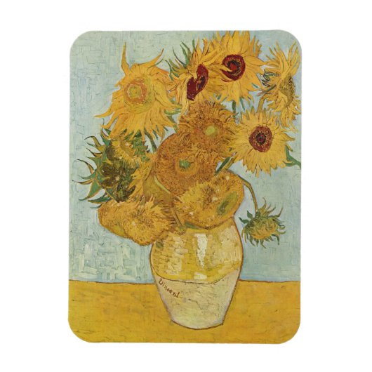Vincent van Gogh - Zonnebloemen, 3e versie Magneet (Verticaal)