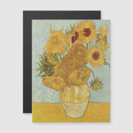 Vincent van Gogh - Zonnebloemen, 3e versie Magnetische Uitnodiging