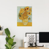 Vincent van Gogh - Zonnebloemen, 3e versie Poster (Thuiskantoor)