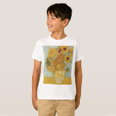 Vincent Van Gogh - Zonnebloemen - Levendige Floral T-shirt (Voorkant volledig)