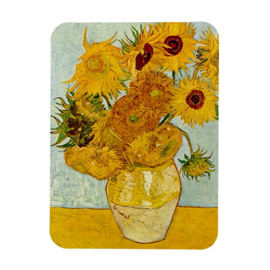 Vincent Van Gogh Zonnebloemen Magneet (Verticaal)