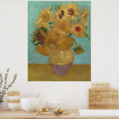 Vincent Van Gogh - Zonnebloemen Poster (Keuken)