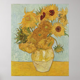 Vincent Van Gogh, zonnebloemen Poster