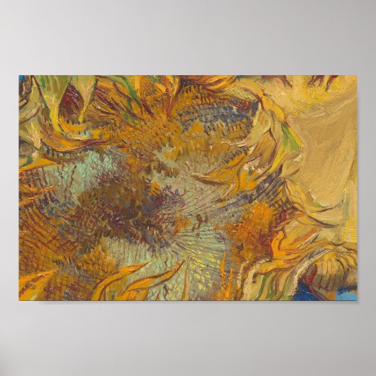 Vincent van Gogh - Zonnebloemen Poster (Voorkant)