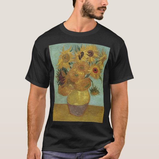 Vincent Van Gogh - Zonnebloemen T-shirt (Voorkant)