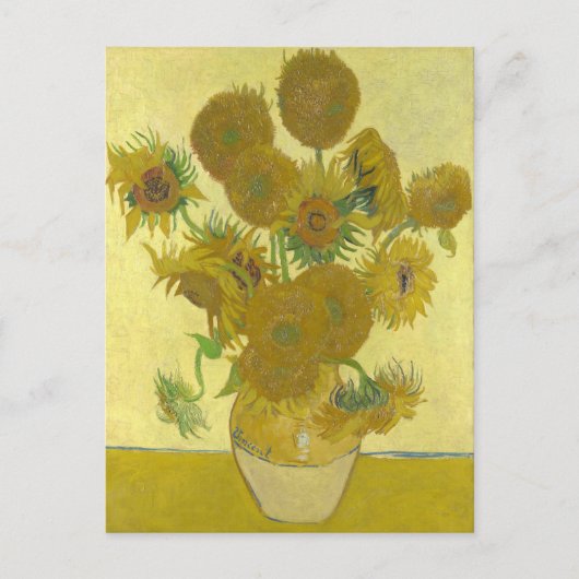 Vincent van Gogh - Zonnebloemen, vierde versie Briefkaart (Voorkant)