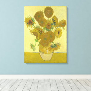 Vincent van Gogh - Zonnebloemen, vierde versie Canvas Afdruk