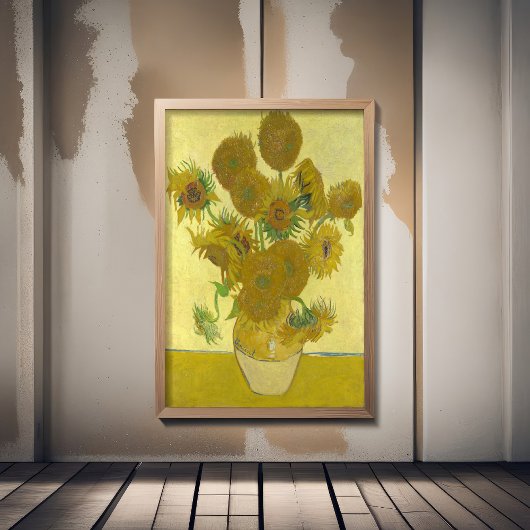 Vincent van Gogh - Zonnebloemen, vierde versie Foto Afdruk