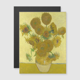 Vincent van Gogh - Zonnebloemen, vierde versie Magnetische Uitnodiging