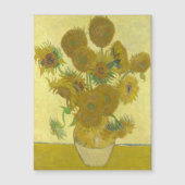 Vincent van Gogh - Zonnebloemen, vierde versie Magnetische Uitnodiging (Voorkant)
