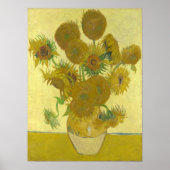 Vincent van Gogh - Zonnebloemen, vierde versie Poster (Voorkant)