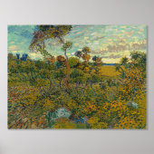 Vincent van Gogh, Zonsondergang bij Montmajour Folie Afdrukken (Voorkant)