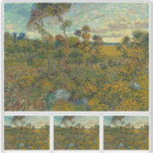 Vincent van Gogh, Zonsondergang bij Montmajour Sticker (Voorkant)