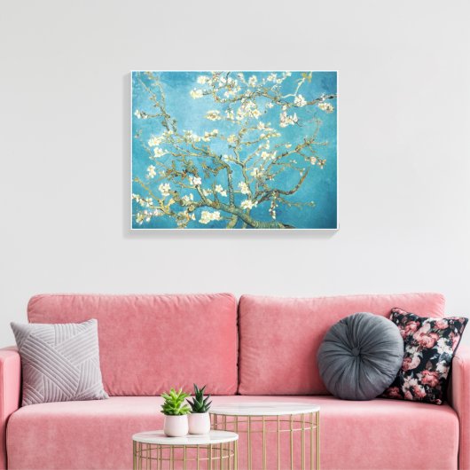Vincent van Gogh's Almond Blossom (1890) Canvas Afdruk (Insitu (Woonkamer))