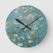Vincent van Gogh's Almond Blossom (1890) Ronde Klok (Voorkant)