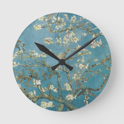 Vincent van Gogh's Almond Blossom (1890) Ronde Klok (Voorkant)
