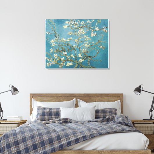Vincent van Gogh's amandelbloesem Canvas Afdruk (Insitu (Slaapkamer))
