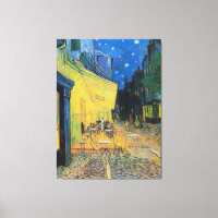 Vincent van Gogh's Café Terrace bij nacht