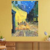 Vincent van Gogh's Café Terrace bij nacht Canvas Afdruk (Insitu (Woonkamer))
