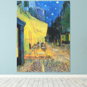 Vincent van Gogh's Café Terrace bij nacht Canvas Afdruk (Insitu (Houten vloer))