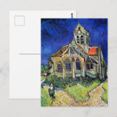 Vincent van Gogh's De Kerk bij Auvers Briefkaart (Voorkant / Achterkant)