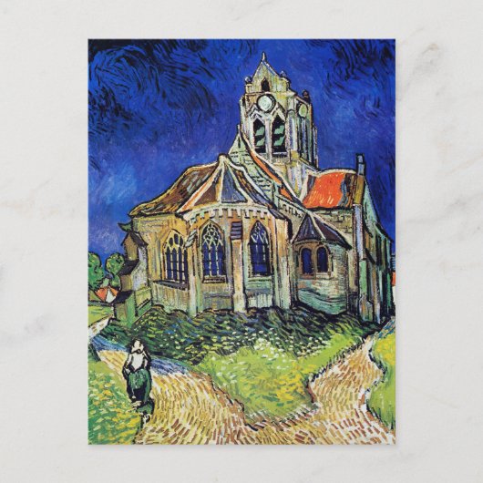 Vincent van Gogh's De Kerk bij Auvers Briefkaart (Voorkant)