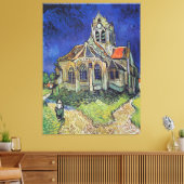 Vincent van Gogh's De Kerk bij Auvers Canvas Afdruk (Insitu (Woonkamer))