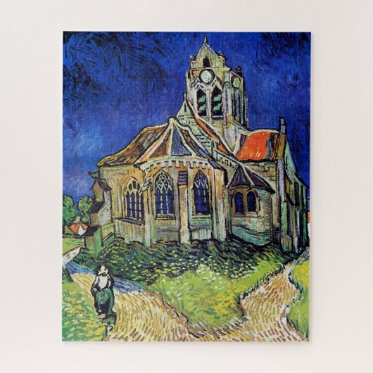 Vincent van Gogh's De Kerk bij Auvers Legpuzzel (Verticaal)