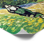 Vincent van Gogh's De Kerk bij Auvers Poster (Hoek)