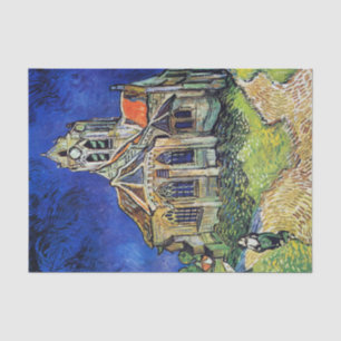Vincent van Gogh's De Kerk bij Auvers Tissuepapier