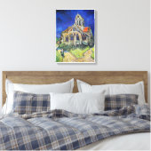 Vincent van Gogh's De kerk van Auvers (1890) Canvas Afdruk (Insitu (Slaapkamer))