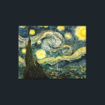 Vincent van Gogh's De Sterrennacht (1889) Canvas Afdruk<br><div class="desc">Een Classic 1889 Post Impressionist Schilderen, kunstwerk dat in het openbare domein is overgegaan en prachtige giften en andere producten maakt. Van Gogh schreef ooit: "Het lijkt me vaak dat de nacht nog steeds rijker gekleurd is dan de dag; het hebben van tintelingen van de meest intense violetten, blauwe plekken...</div>