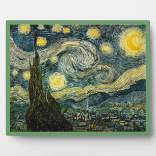 Vincent van Gogh's De Sterrennacht (1889) Fotoplaat