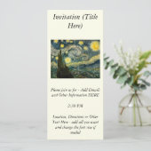 Vincent van Gogh's De Sterrennacht (1889) Kaart (Staand voorkant)