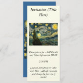 Vincent van Gogh's De Sterrennacht (1889) Kaart (Voorkant / Achterkant)