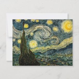 Vincent van Gogh's De Sterrennacht (1889) Kaart