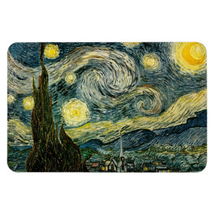 Vincent van Gogh's De Sterrennacht (1889) Magneet