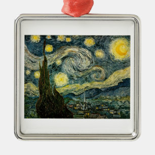 Vincent van Gogh's De Sterrennacht (1889) Metalen Ornament
