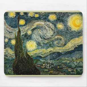 Vincent van Gogh's De Sterrennacht (1889) Muismat
