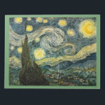 Vincent van Gogh's De Sterrennacht (1889) Notitieblok<br><div class="desc">Een Classic 1889 Post Impressionist Schilderen, kunstwerk dat in het openbare domein is overgegaan en prachtige giften en andere producten maakt. Alle fijne kunst, kunst, klassieke sterstukken en andere Antiek masterwerken hier in de Masterstukgalerij zijn zorgvuldig bewerkt en op producten geplaatst om de best mogelijke resultaten te behalen. We hebben...</div>