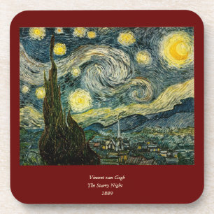 Vincent van Gogh's De Sterrennacht (1889) Onderzetter