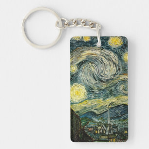 Vincent van Gogh's De Sterrennacht (1889) Sleutelhanger